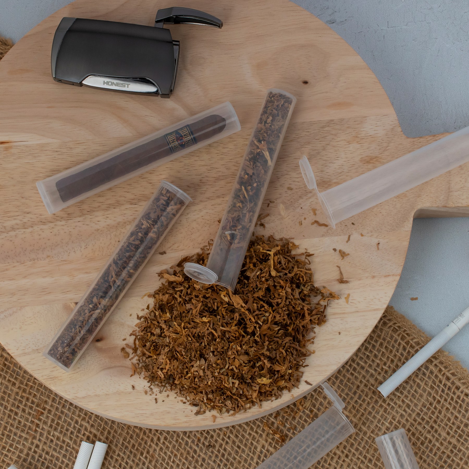 Clear Cigar Tubes