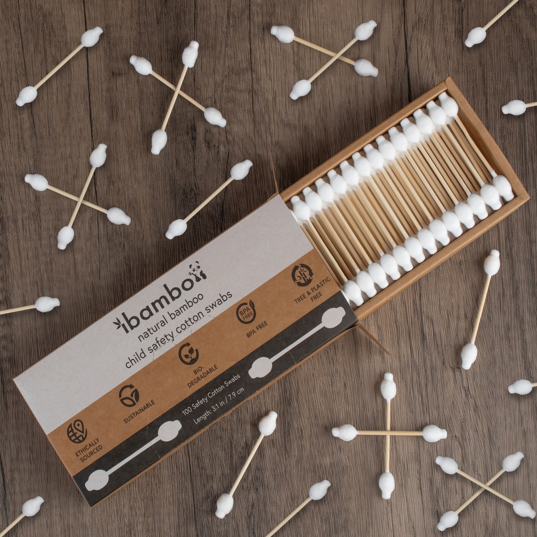Bamboo Cotton Swabs