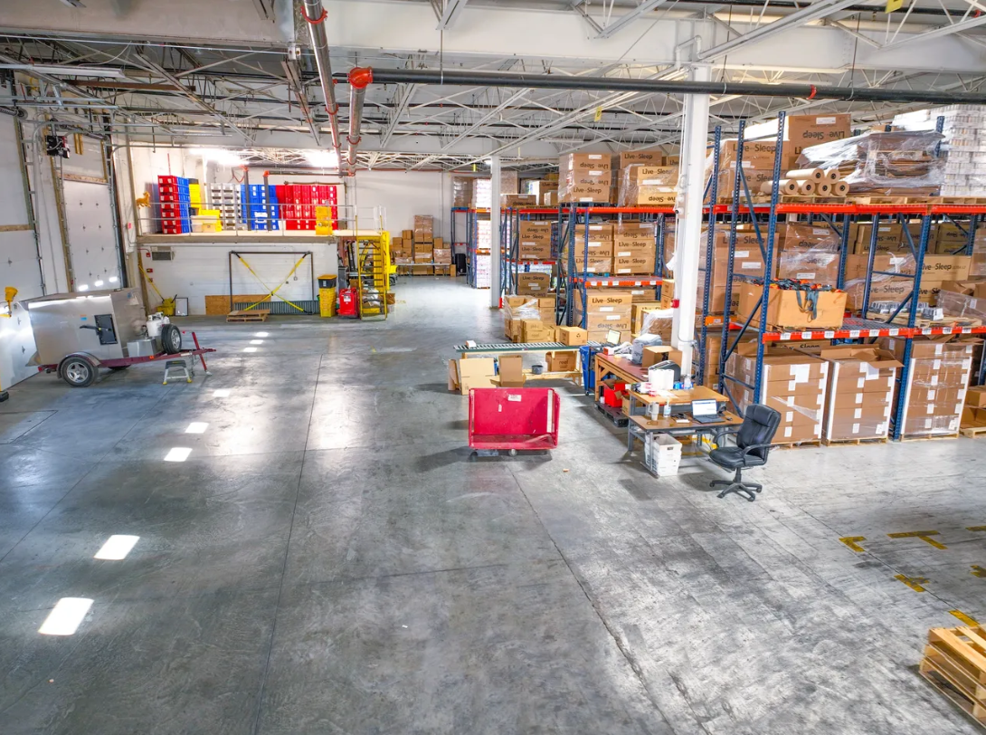 BIKO Chicago warehouse floor
