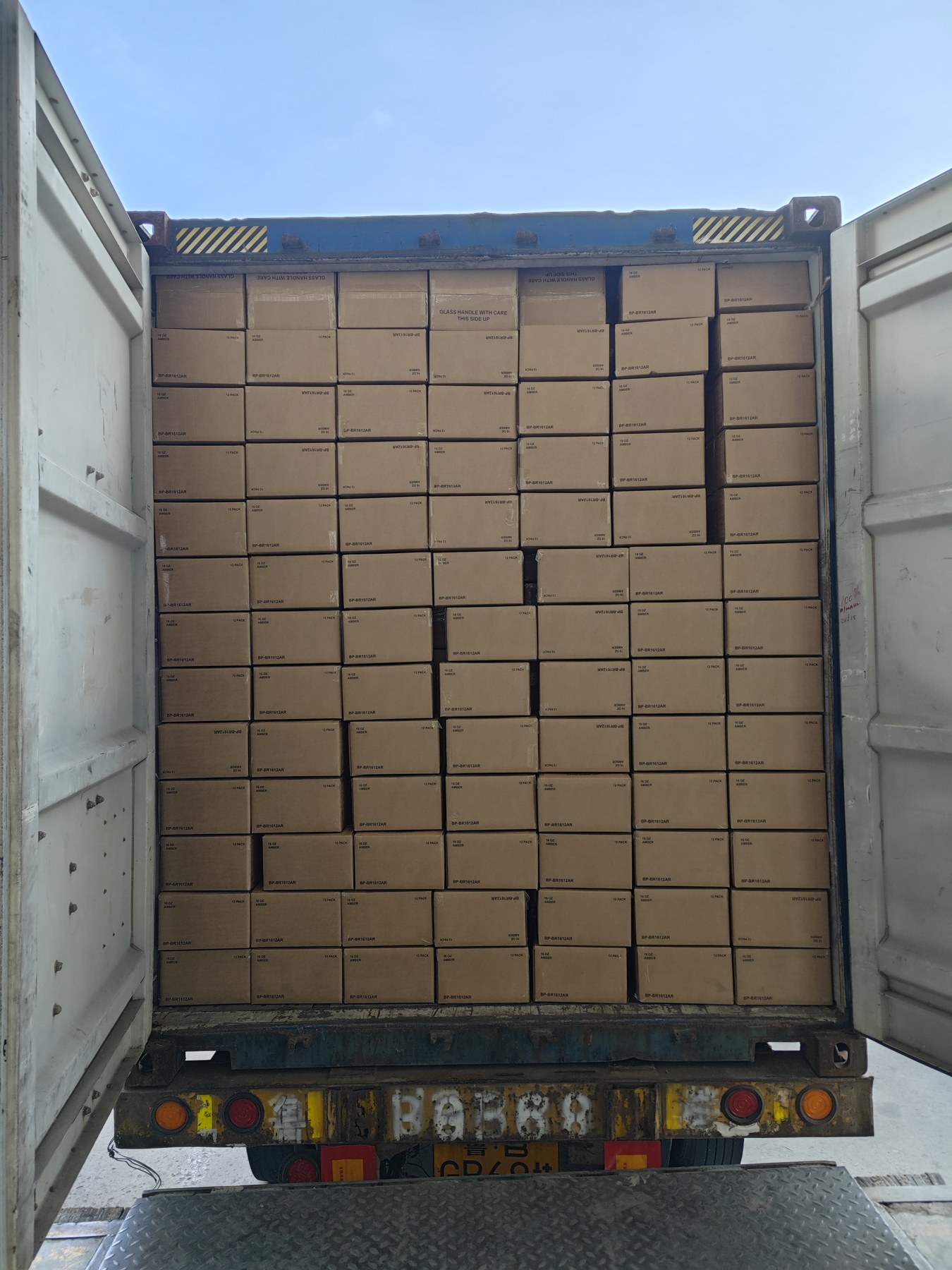 BIKO shipping container loaded for delivery